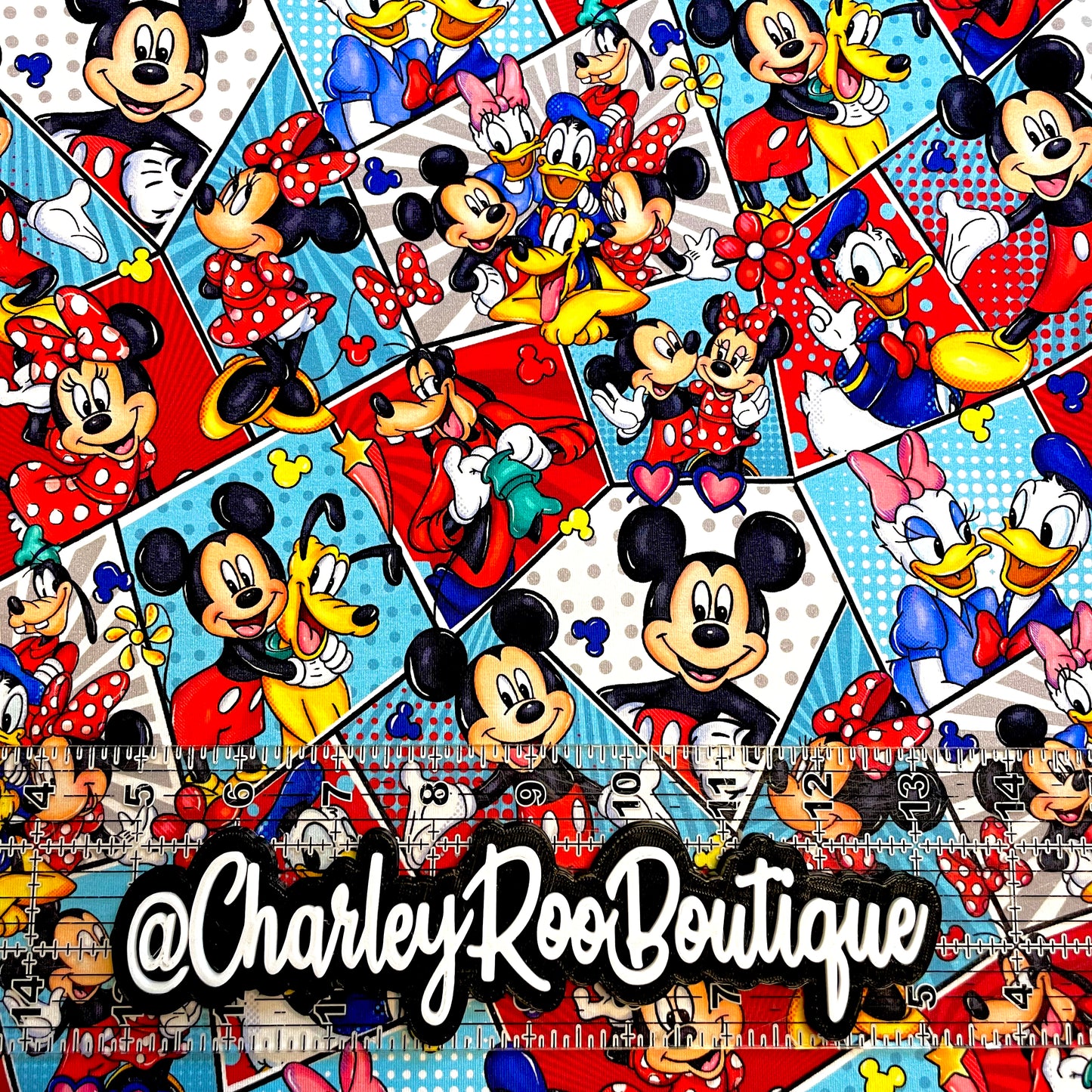 9x14 Tumbler Cut, Custom Fabric, CottonSpandex, High Quality, Mask Cut, Tumbler Fabric, Disney, Mouse Pop, Blocks