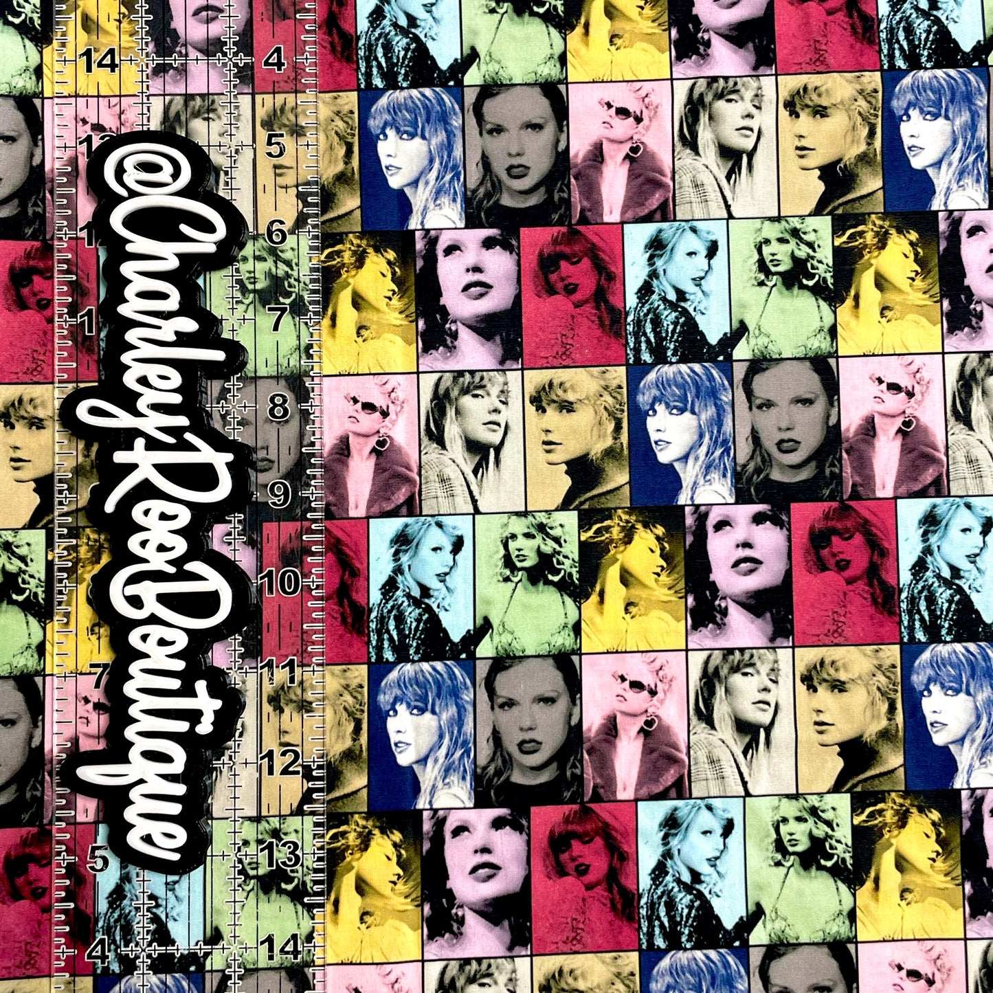 9x14 Tumbler Cut, Custom Fabric, CW Cotton Woven, High Quality, Mask Cut, Tumbler Fabric, Swiftie, Taylor Portraits