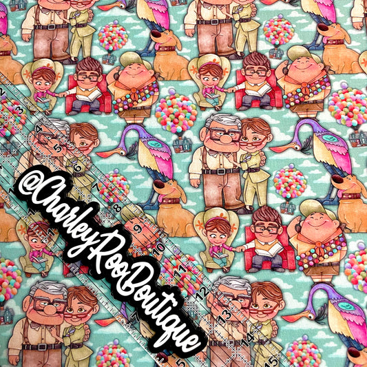 Exclusive, 9x14 Tumbler Cut, Custom Fabric, CottonSpandex, High Quality, Tumbler Fabric, CRB, Boho Up, Balloon House