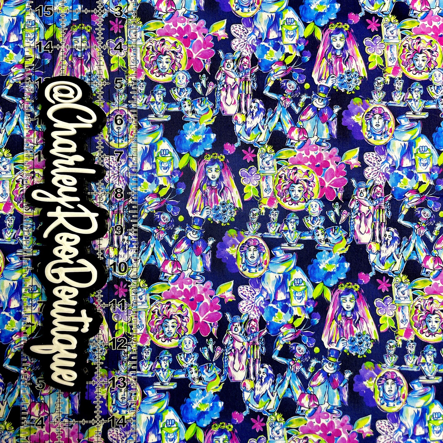 9x14 Tumbler Cut, Custom Fabric, CW Cotton Woven, High Quality, Tumbler Fabric, Halloween, Haunted Mansion, LP Style