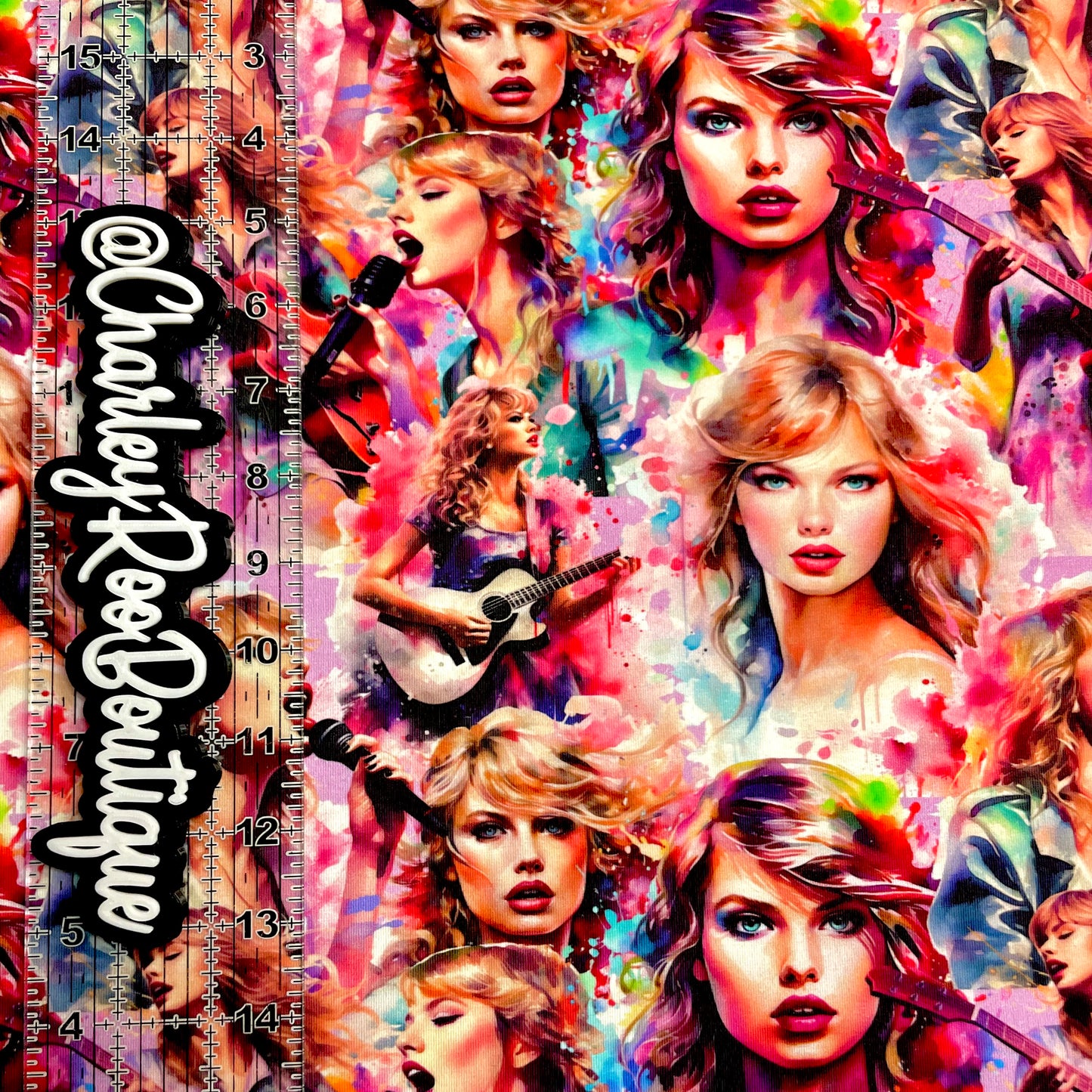 Exclusive, 9x14 Tumbler Cut, Custom Fabric, CottonSpandex, High Quality, Tumbler Fabric, Swiftie, TSwift Portraits, Lavender
