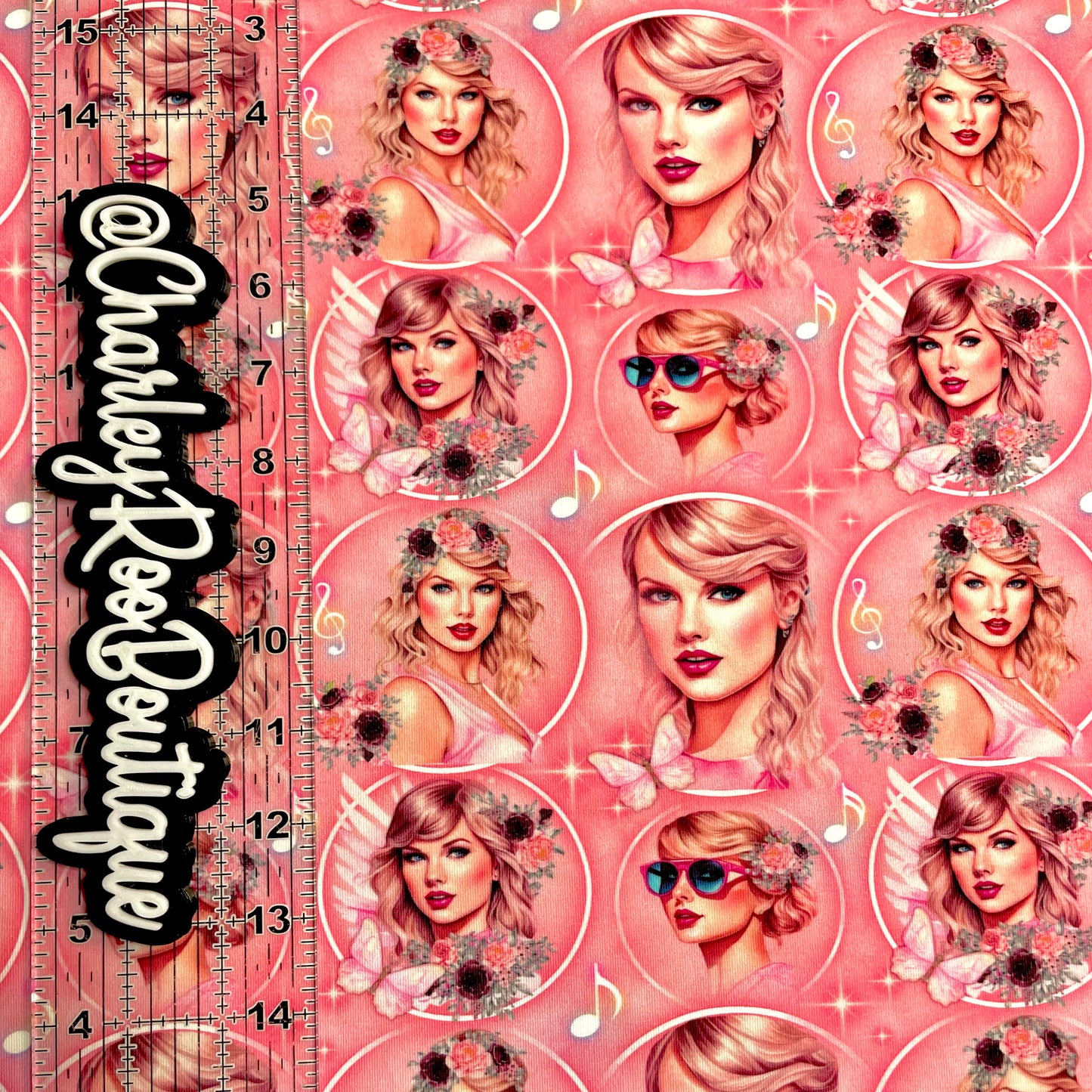 Exclusive, 9x14 Tumbler Cut, Custom Fabric, CottonSpandex, High Quality, Tumbler Fabric, Swiftie, Pink TSwift Frames