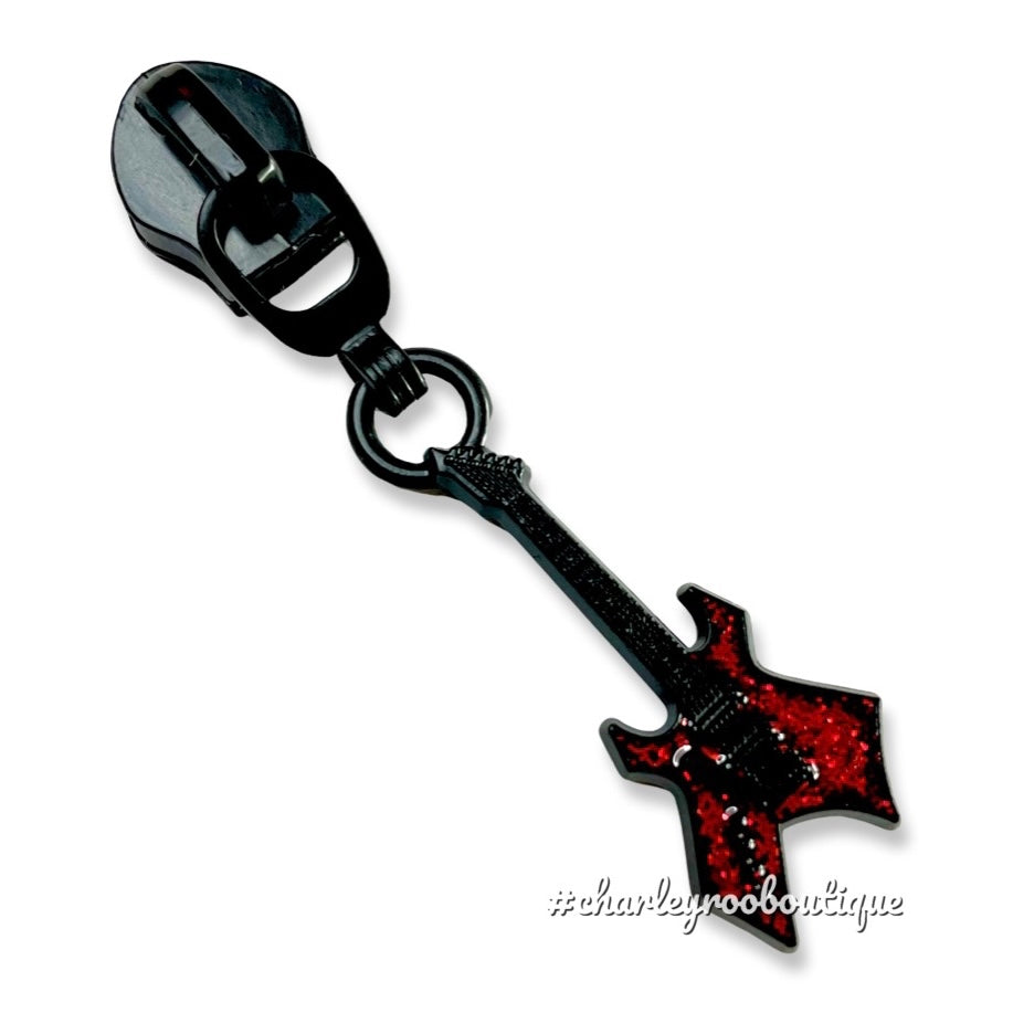 Zipper Pull, Electric Guitar, Rock, Stranger Friends, Enamel