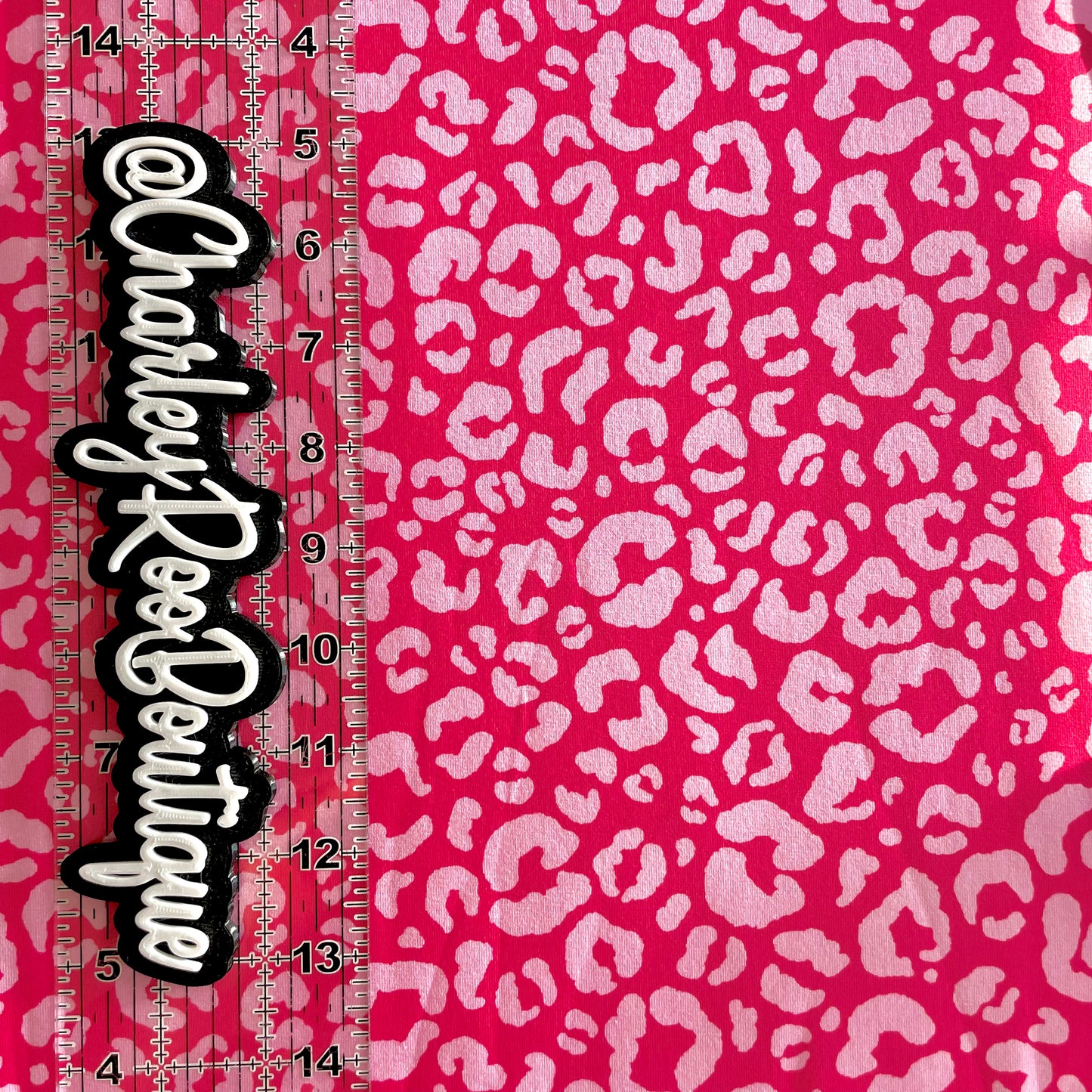 9x14 Tumbler Cut, Custom Fabric, CottonSpandex, High Quality, Mask Cut, Tumbler Fabric, Pink Cheetah