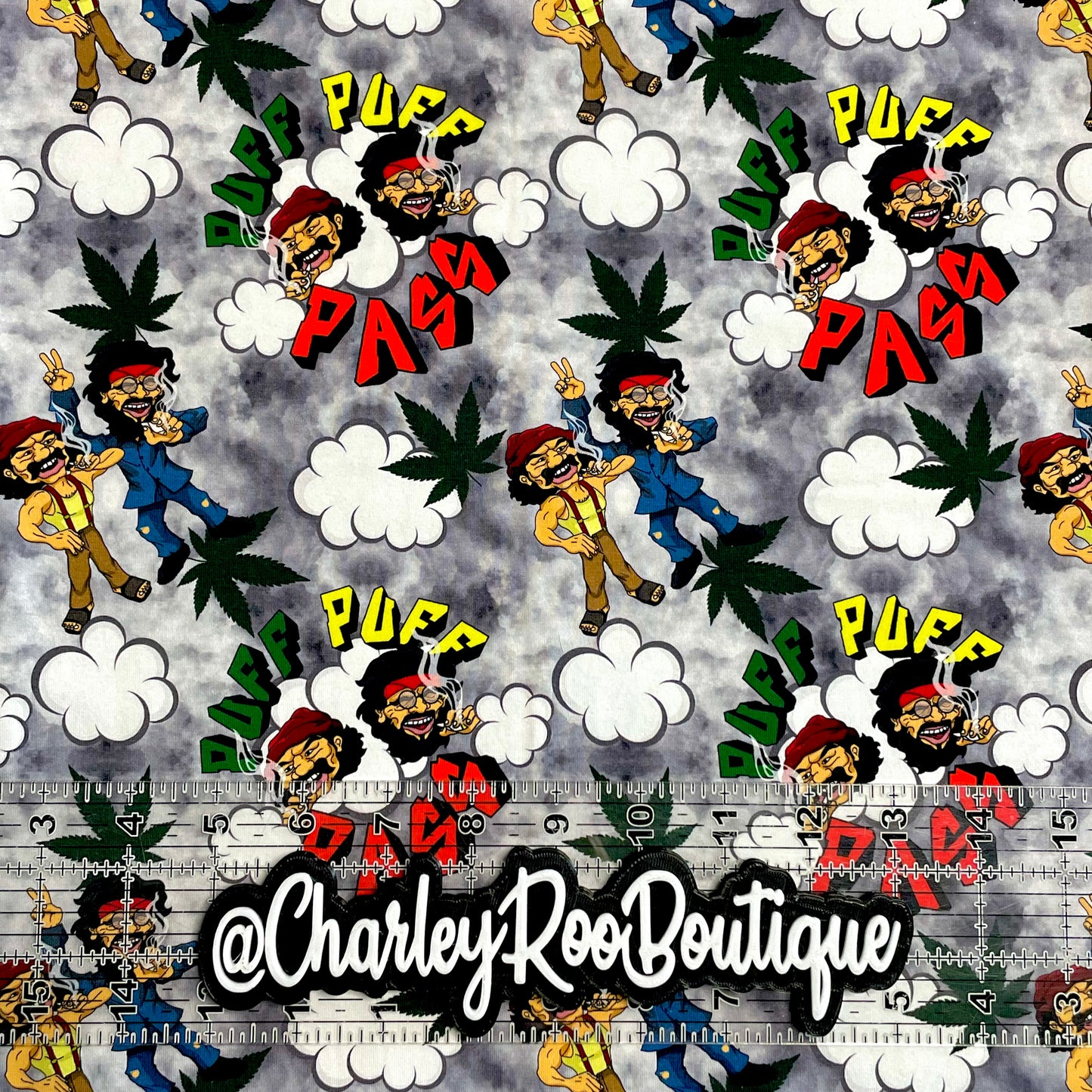 9x14 Tumbler Cut, Custom Fabric, CottonSpandex, High Quality, Mask Cut, Tumbler Fabric, Weed, Stoner, Puff Puff Pass