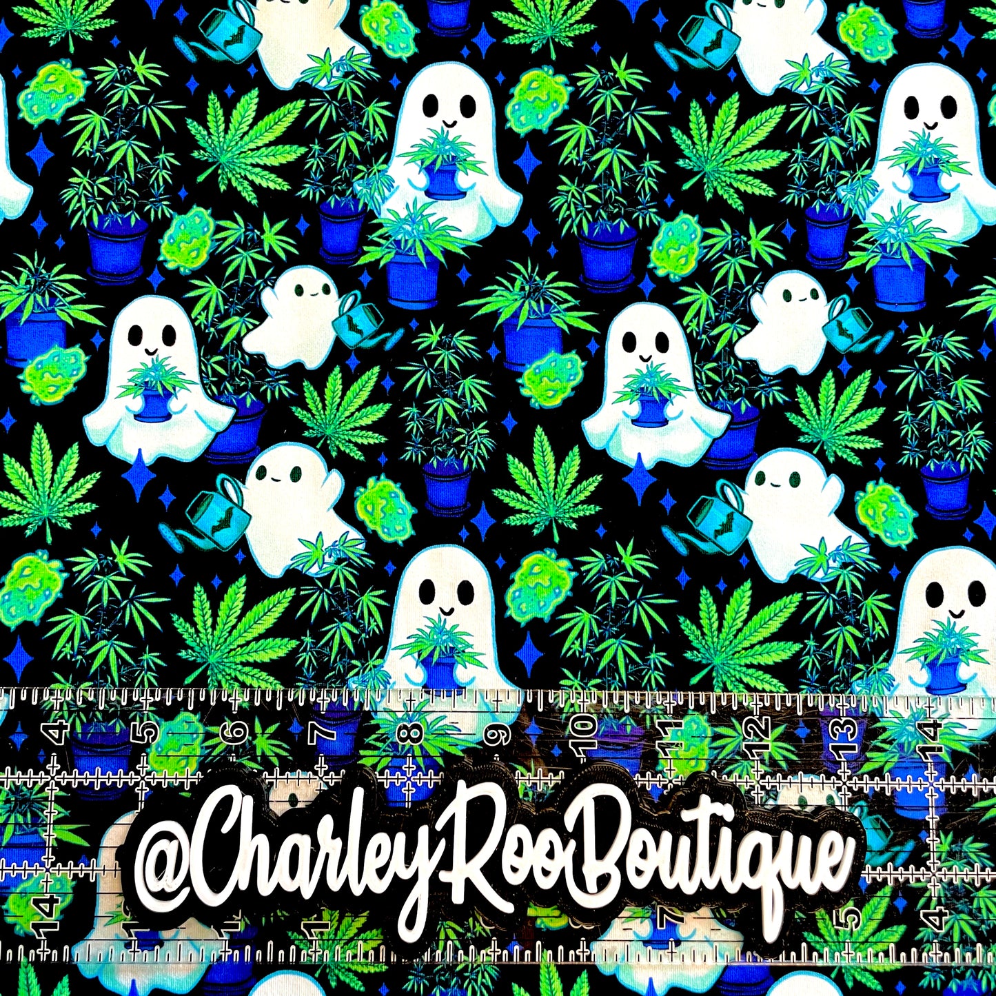 9x14 Tumbler Cut, Custom Fabric, CottonSpandex, High Quality, Mask Cut, Tumbler Fabric, Naughty, Halloween, Cute Stoner Ghost