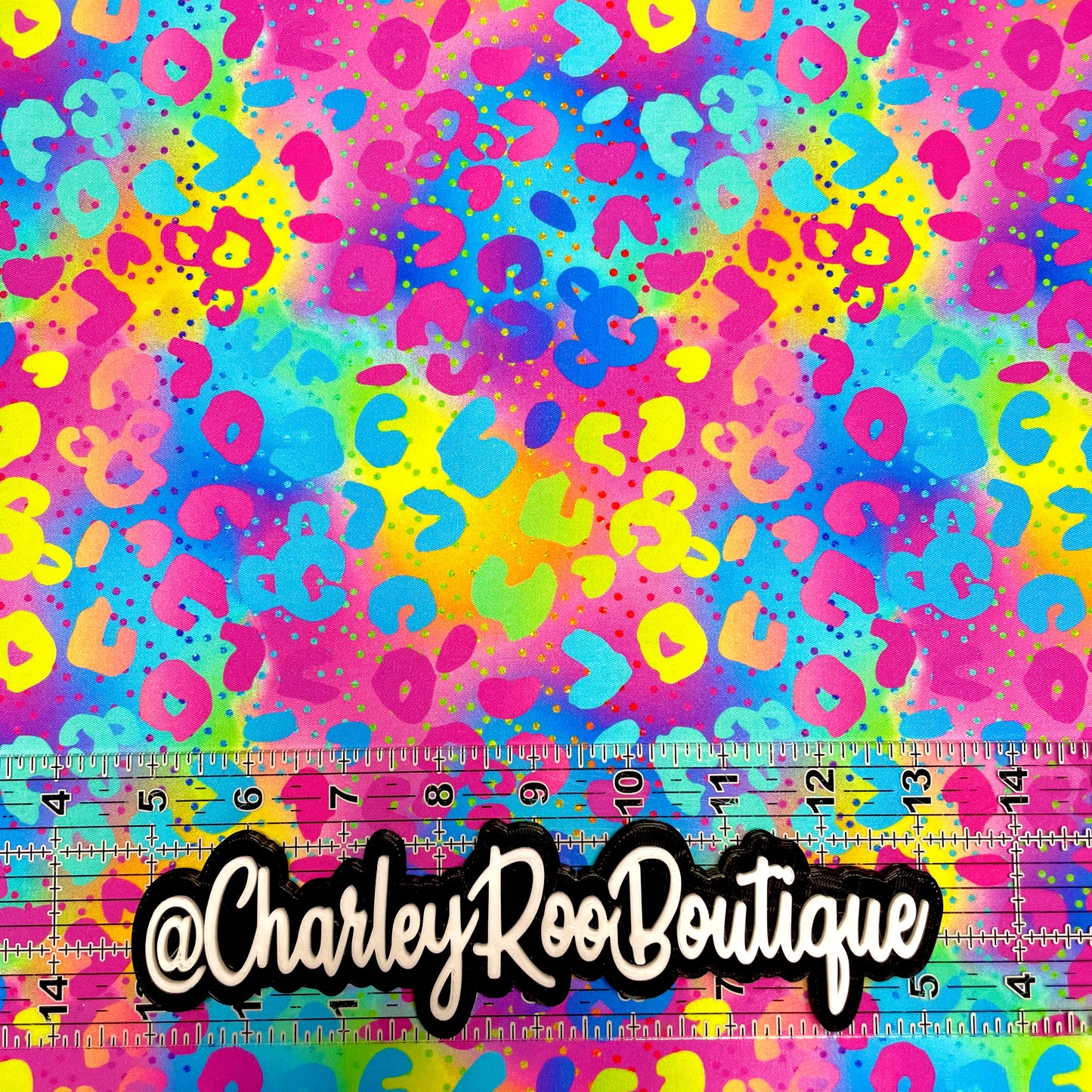 9x14 Tumbler Cut, Custom Fabric, CW Cotton Woven, High Quality, Tumbler Fabric, 90s, Frank, Lisa, Leopard, Subtle Mouse Heads