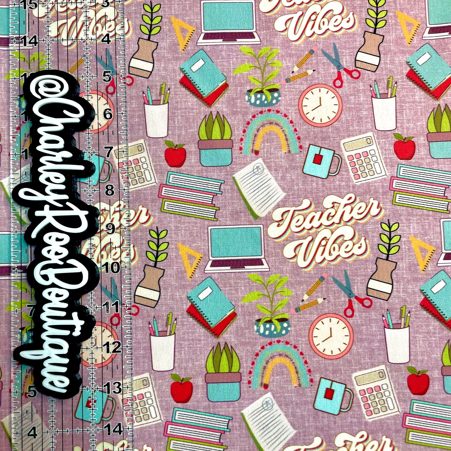 Exclusive, 9x14 Tumbler Cut, Custom Fabric, CW Cotton Woven, High Quality, Tumbler Fabric, Boho Teacher Vibes
