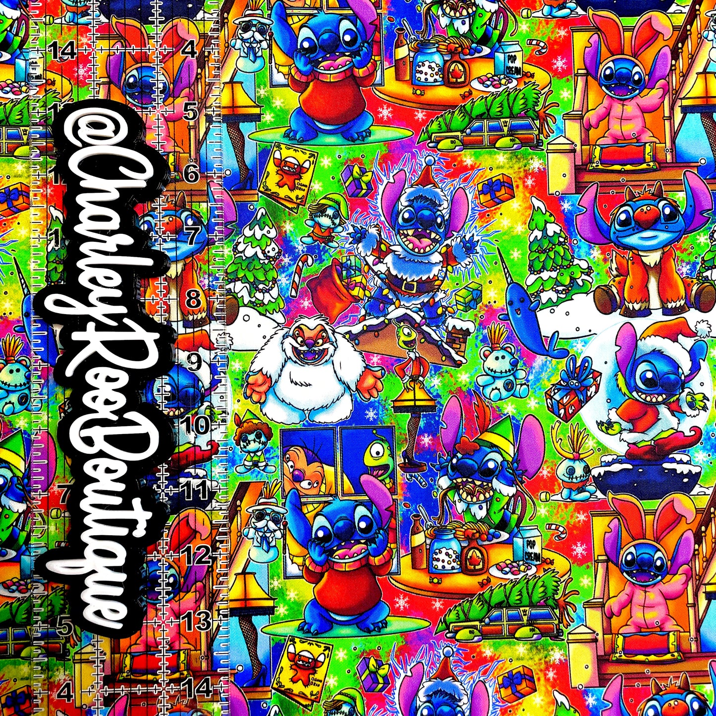 9x14 Tumbler Cut, Custom Fabric, CW Cotton Woven, High Quality, Mask Cut, Tumbler Fabric, Christmas, Stitch, Classic Movies