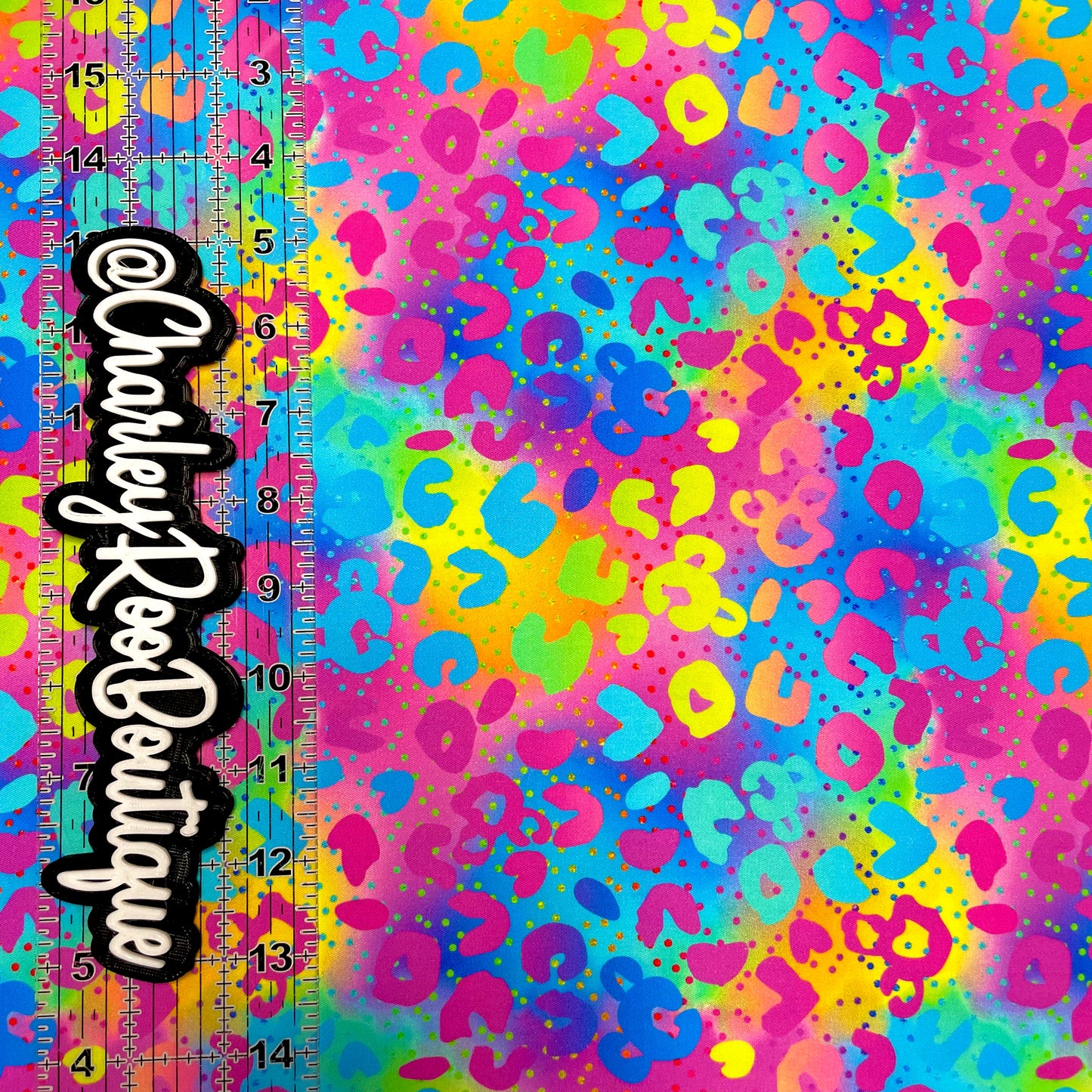 9x14 Tumbler Cut, Custom Fabric, CW Cotton Woven, High Quality, Tumbler Fabric, 90s, Frank, Lisa, Leopard, Subtle Mouse Heads