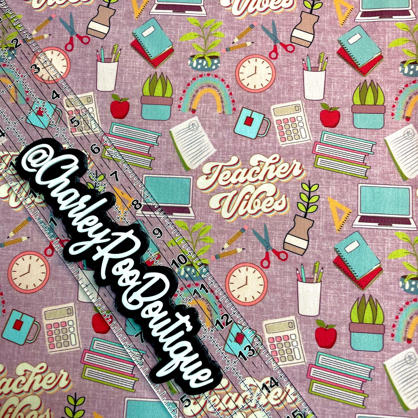 Exclusive, 9x14 Tumbler Cut, Custom Fabric, CW Cotton Woven, High Quality, Tumbler Fabric, Boho Teacher Vibes