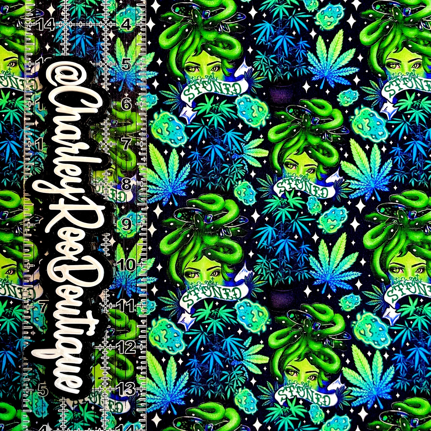 9x14 Tumbler Cut, Custom Fabric, CottonSpandex, High Quality, Mask Cut, Tumbler Fabric, Naughty, Medusa, Lets Get Stoned