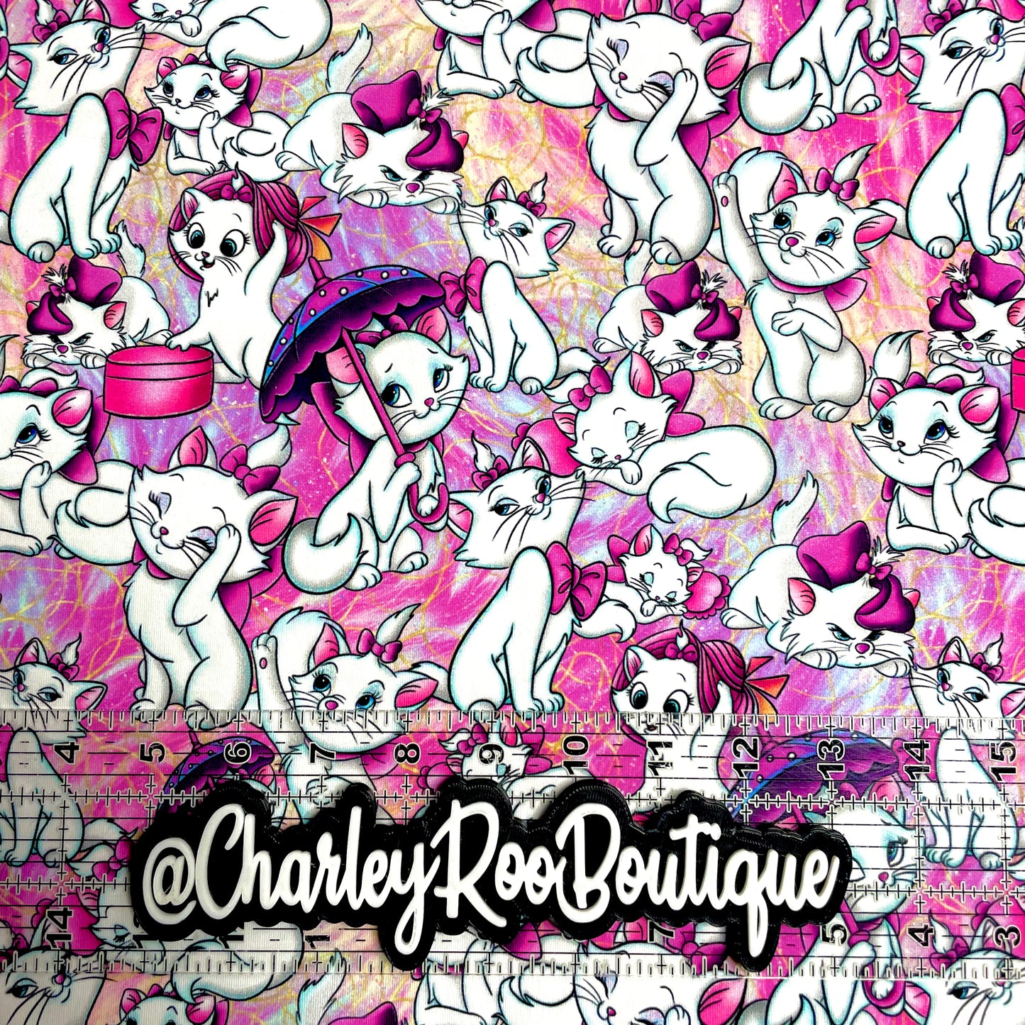 9x14 Tumbler Cut, Custom Fabric, CottonSpandex, High Quality, Mask Cut, Tumbler Fabric, Marie Kitty, New