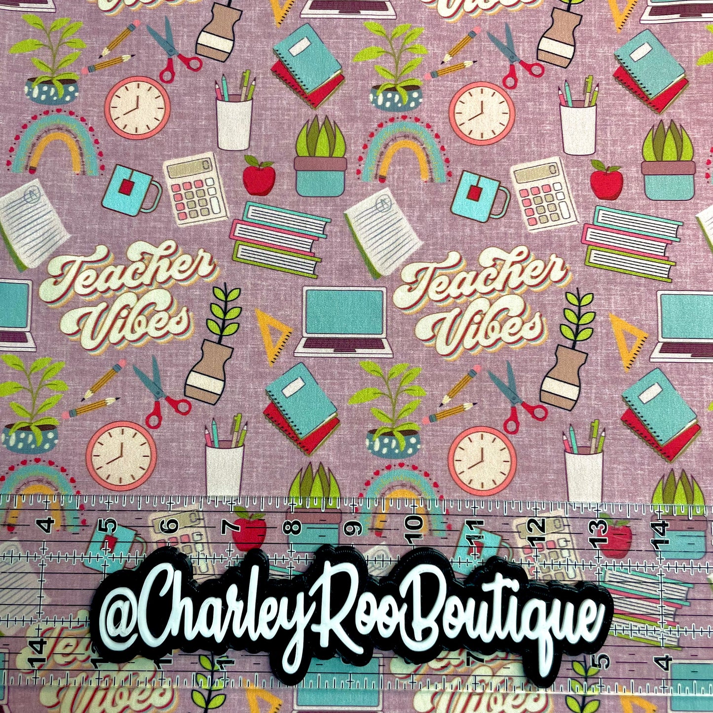 Exclusive, 9x14 Tumbler Cut, Custom Fabric, CW Cotton Woven, High Quality, Tumbler Fabric, Boho Teacher Vibes