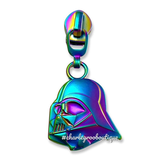 Zipper Pull, Star, I am Your Father, Wars, Matte Rainbow
