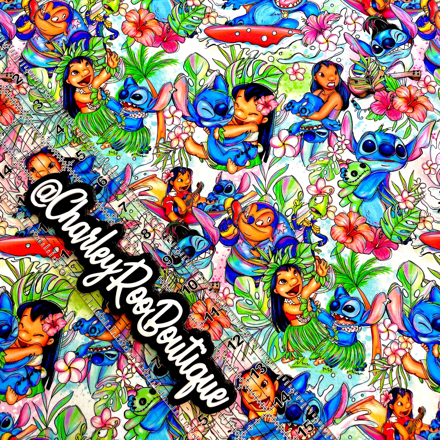 9x14 Tumbler Cut, Custom Fabric, CottonSpandex, High Quality, Mask Cut, Tumbler Fabric, Disney, Stitch, Lilo, Ohana, Pretty, OSP New
