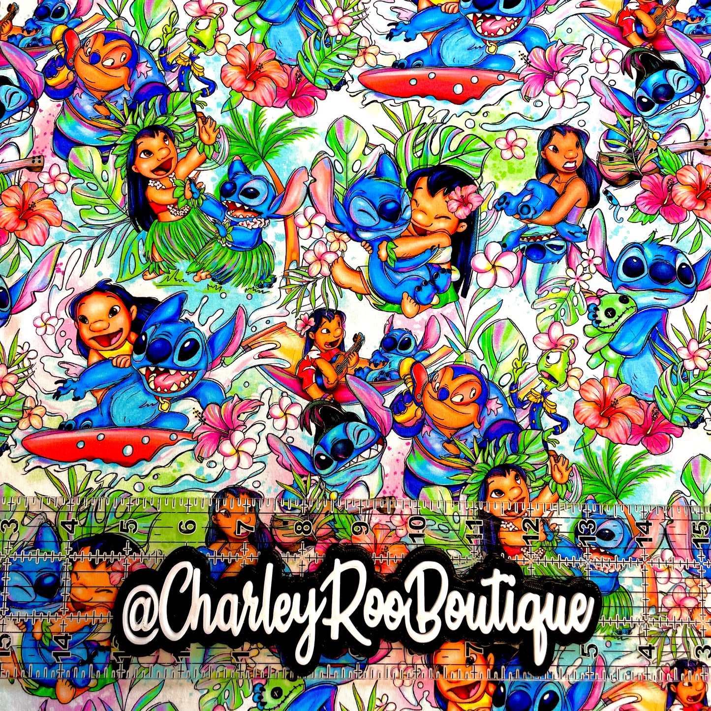 9x14 Tumbler Cut, Custom Fabric, CottonSpandex, High Quality, Mask Cut, Tumbler Fabric, Disney, Stitch, Lilo, Ohana, Pretty, OSP New
