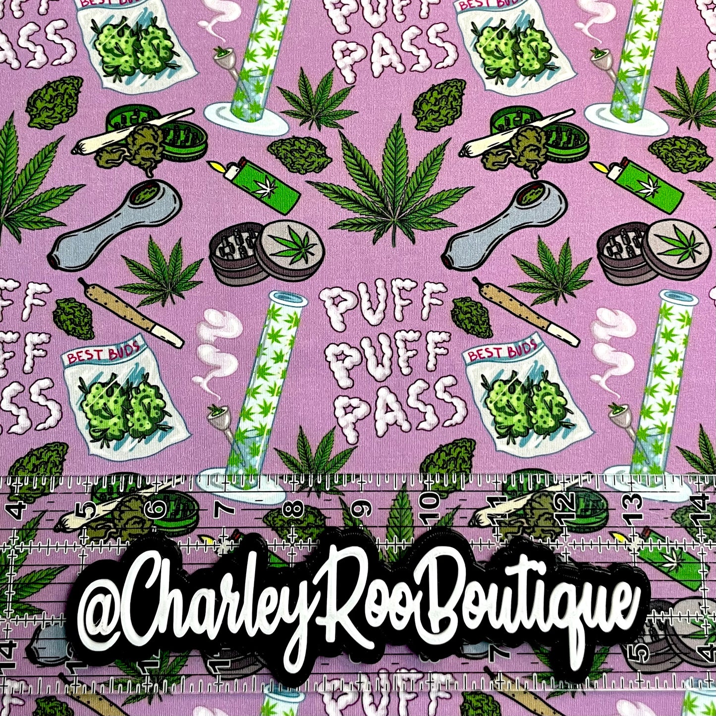Exclusive, 9x14 Tumbler Cut, Custom Fabric, CottonSpandex, High Quality, Tumbler Fabric, Weed, 420, Lavender Haze
