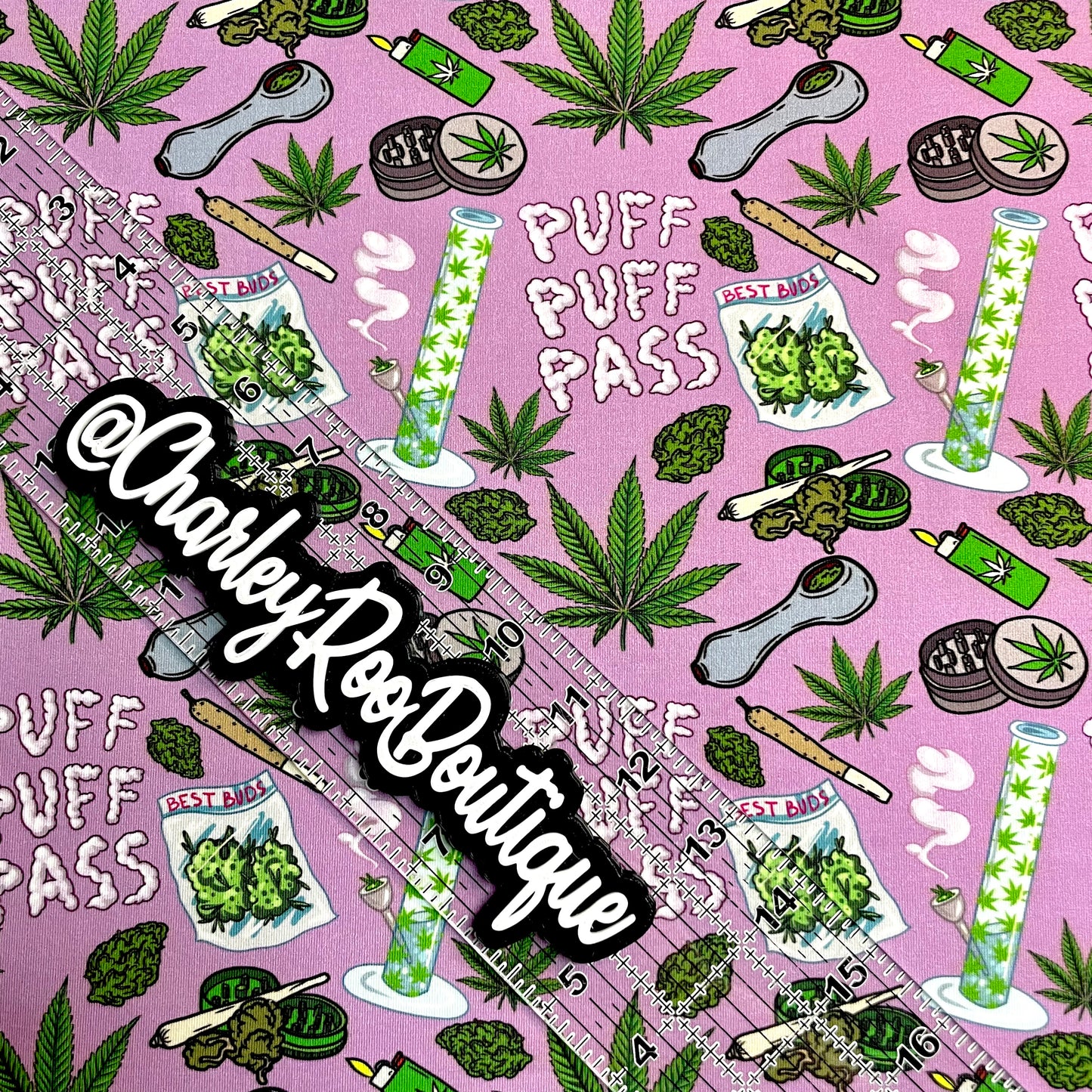 Exclusive, 9x14 Tumbler Cut, Custom Fabric, CottonSpandex, High Quality, Tumbler Fabric, Weed, 420, Lavender Haze