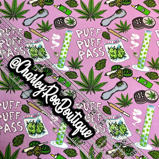 Exclusive, 9x14 Tumbler Cut, Custom Fabric, CottonSpandex, High Quality, Tumbler Fabric, Weed, 420, Lavender Haze