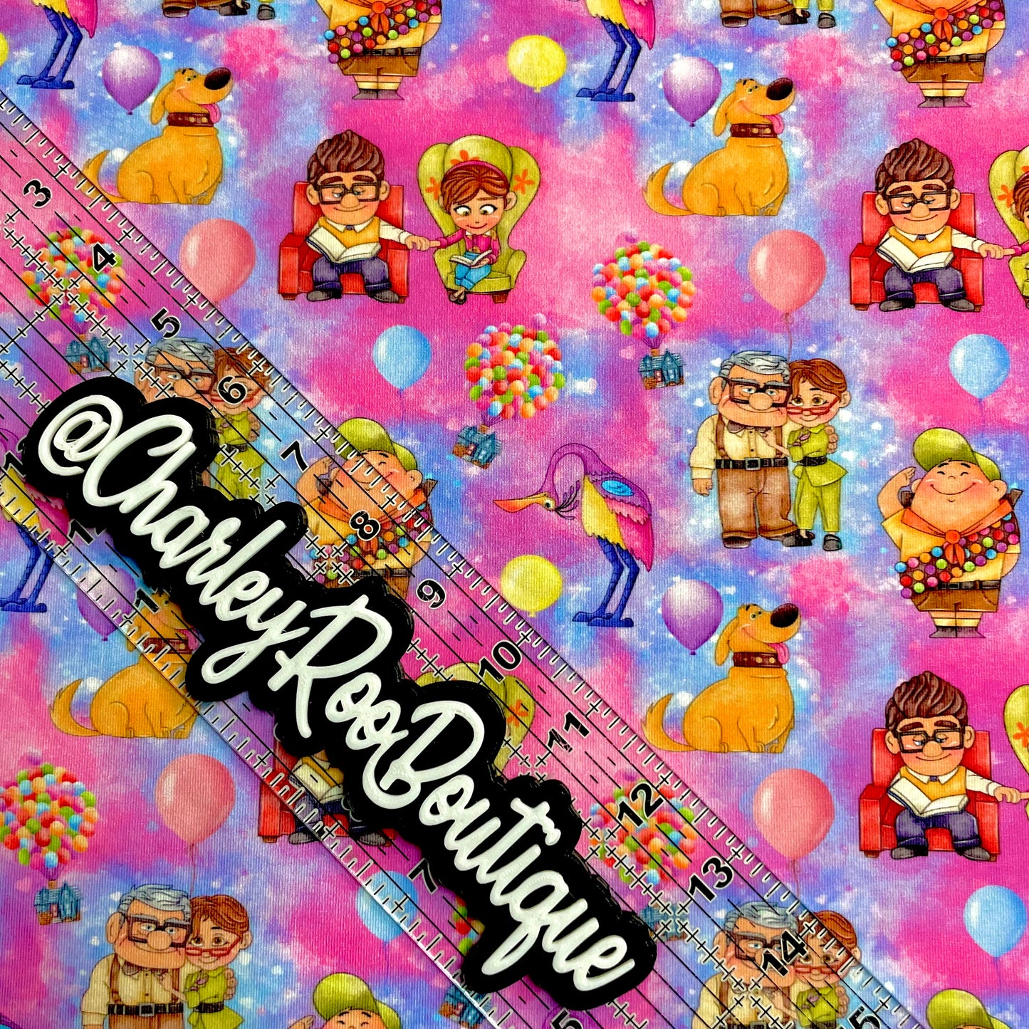 Exclusive, 9x14 Tumbler Cut, Custom Fabric, CottonSpandex, High Quality, Tumbler Fabric, CRB, Rainbow Splash Up, Balloon House