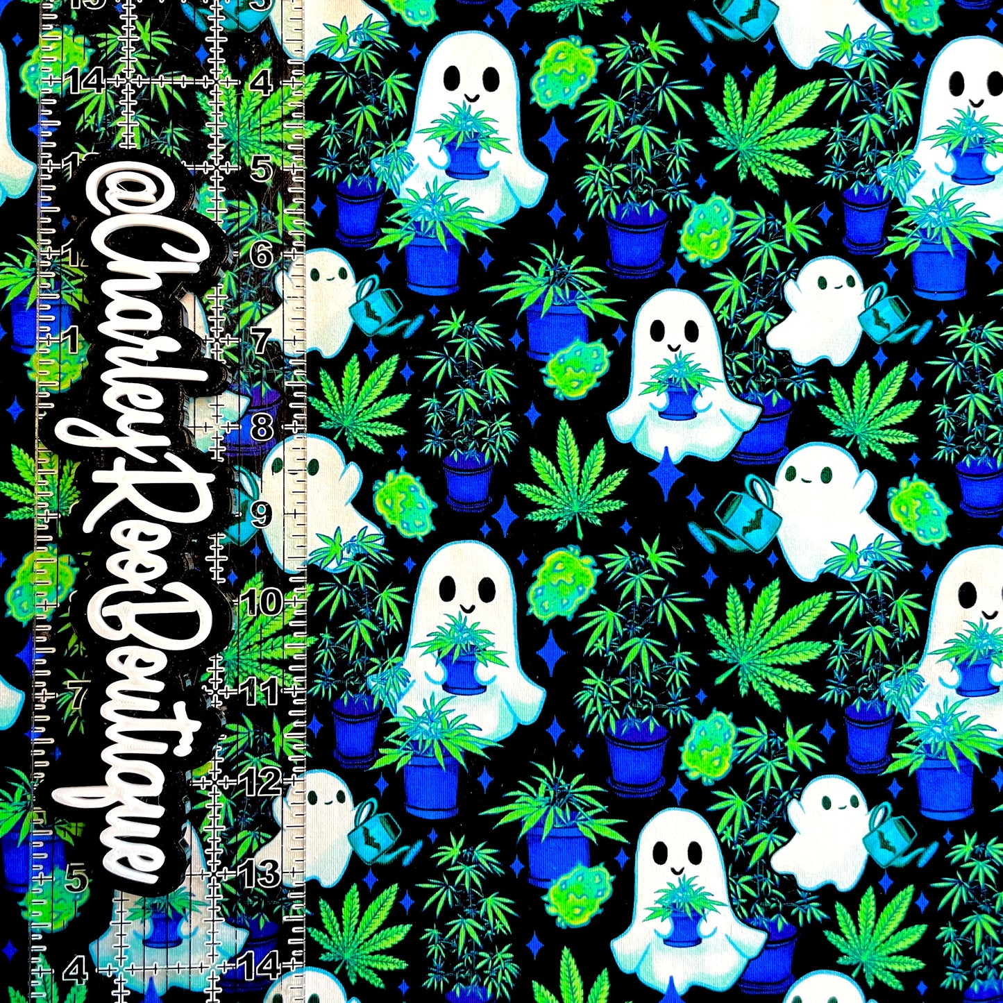 9x14 Tumbler Cut, Custom Fabric, CottonSpandex, High Quality, Mask Cut, Tumbler Fabric, Naughty, Halloween, Cute Stoner Ghost