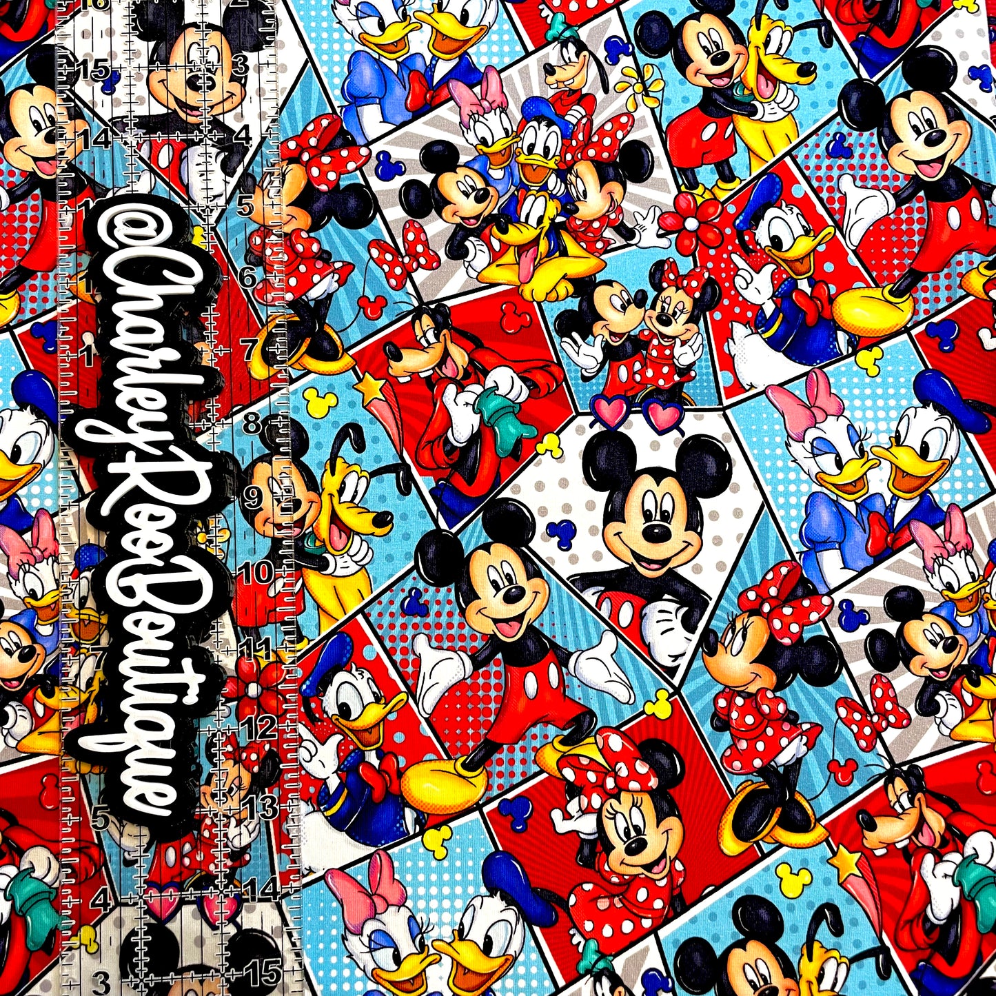 9x14 Tumbler Cut, Custom Fabric, CottonSpandex, High Quality, Mask Cut, Tumbler Fabric, Disney, Mouse Pop, Blocks