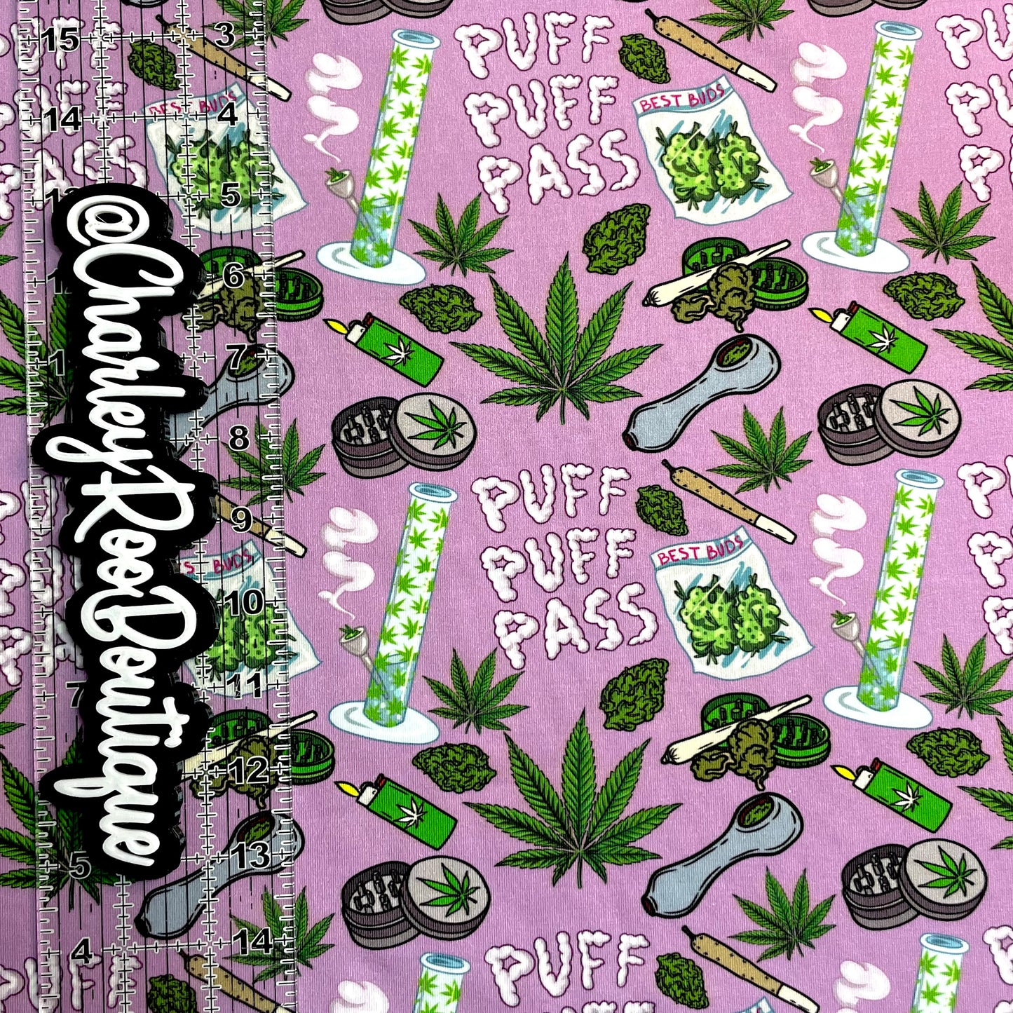 Exclusive, 9x14 Tumbler Cut, Custom Fabric, CottonSpandex, High Quality, Tumbler Fabric, Weed, 420, Lavender Haze