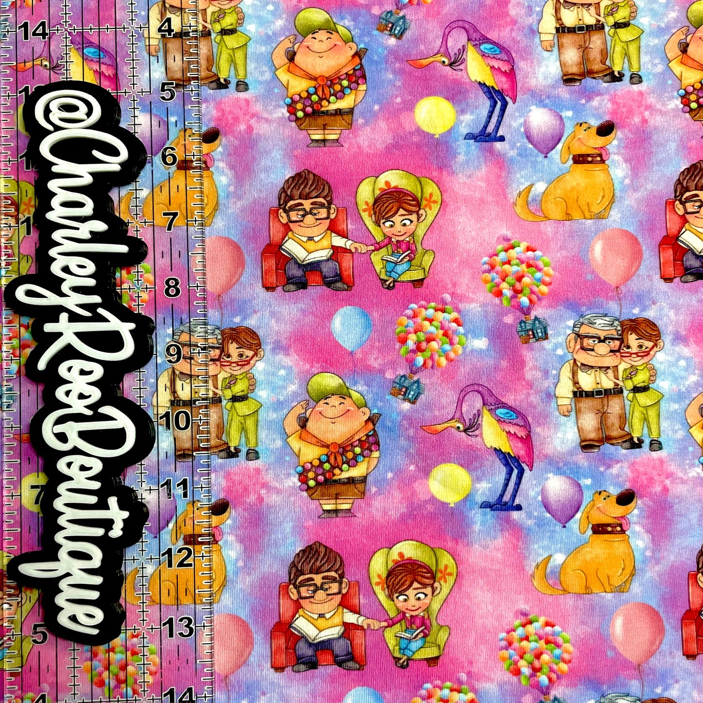 Exclusive, 9x14 Tumbler Cut, Custom Fabric, CottonSpandex, High Quality, Tumbler Fabric, CRB, Rainbow Splash Up, Balloon House