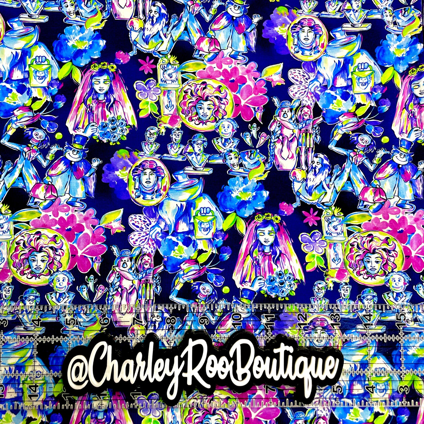 9x14 Tumbler Cut, Custom Fabric, CottonSpandex, High Quality, Mask Cut, Tumbler Fabric, Halloween, Haunted Mansion, LP Inspired