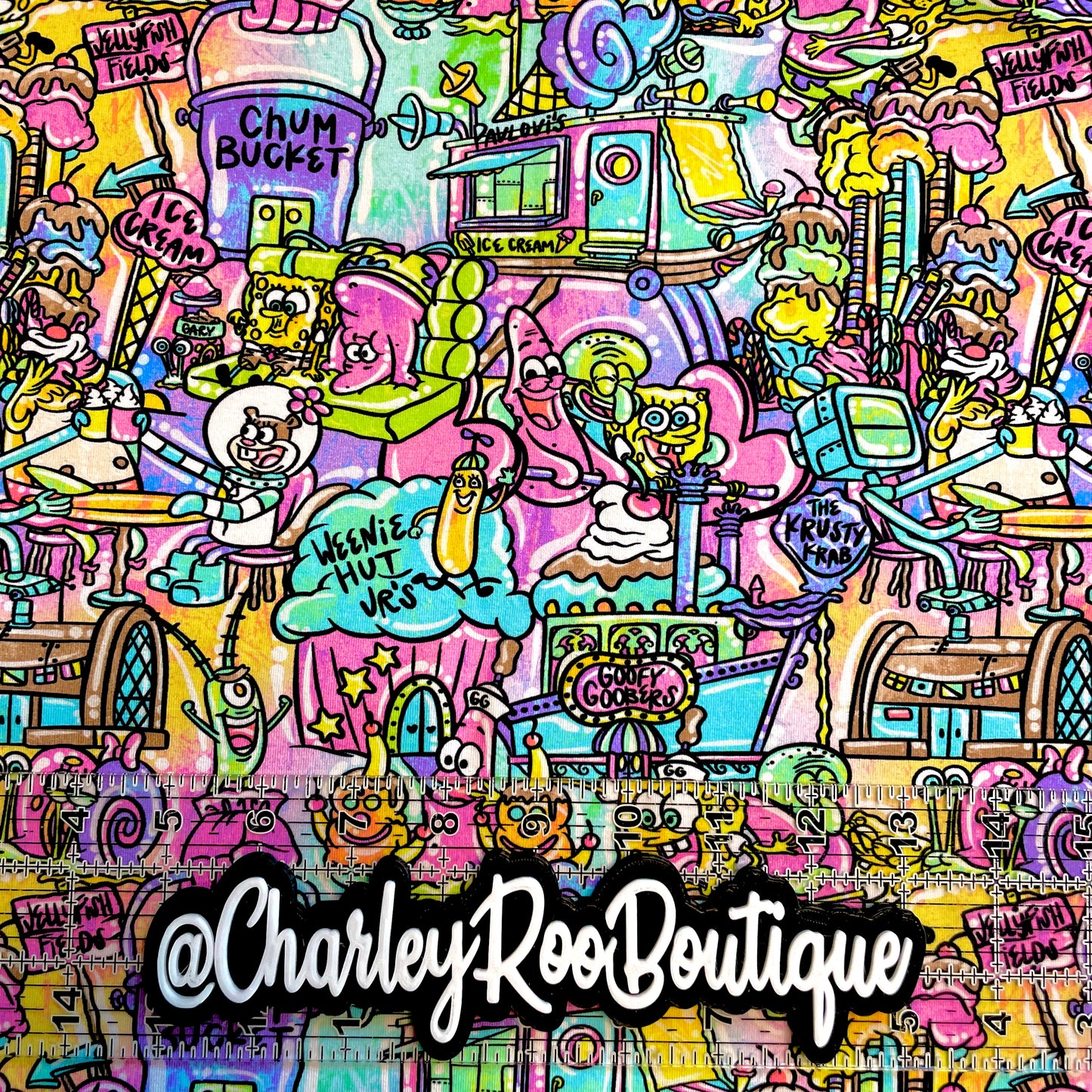9x14 Tumbler Cut, Custom Fabric, CottonSpandex, High Quality, Mask Cut, Tumbler Fabric, Colorful Pastel, Sponge Guy