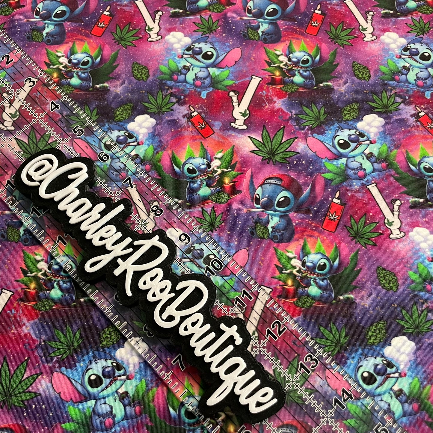 Exclusive, 9x14 Tumbler Cut, Custom Fabric, CottonSpandex, High Quality, Tumbler Cut, Weed, 420, Stoney Stitch