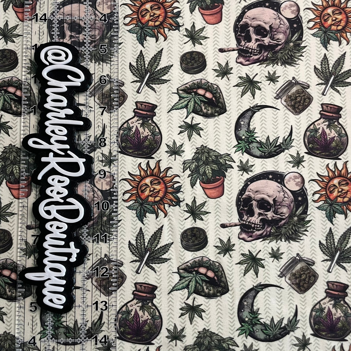 Exclusive, 9x14 Tumbler Cut, Custom Fabric, CottonSpandex, High Quality, Tumbler Cut, Weed, 420, Spooky Vibes, Arrows
