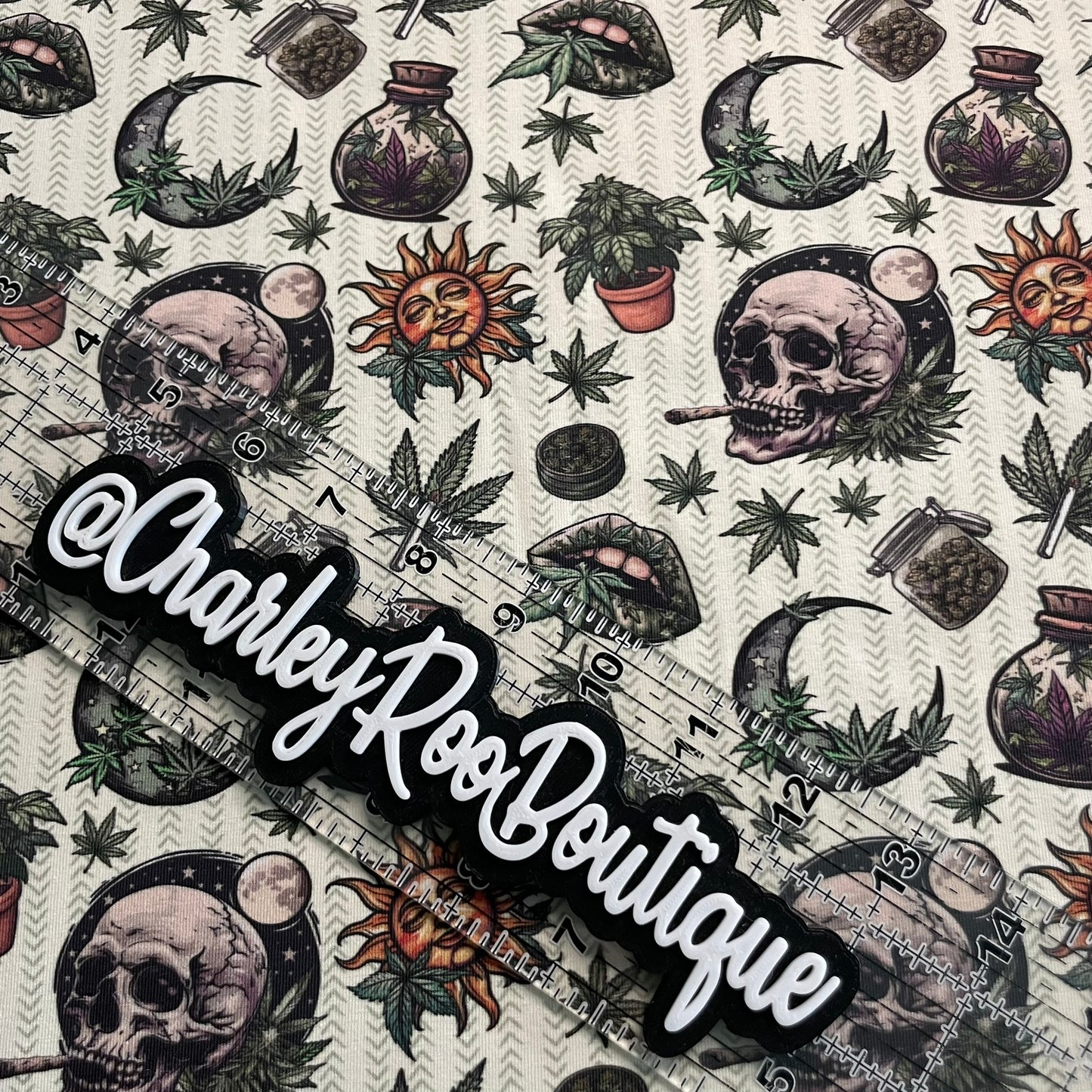 Exclusive, 9x14 Tumbler Cut, Custom Fabric, CottonSpandex, High Quality, Tumbler Cut, Weed, 420, Spooky Vibes, Arrows