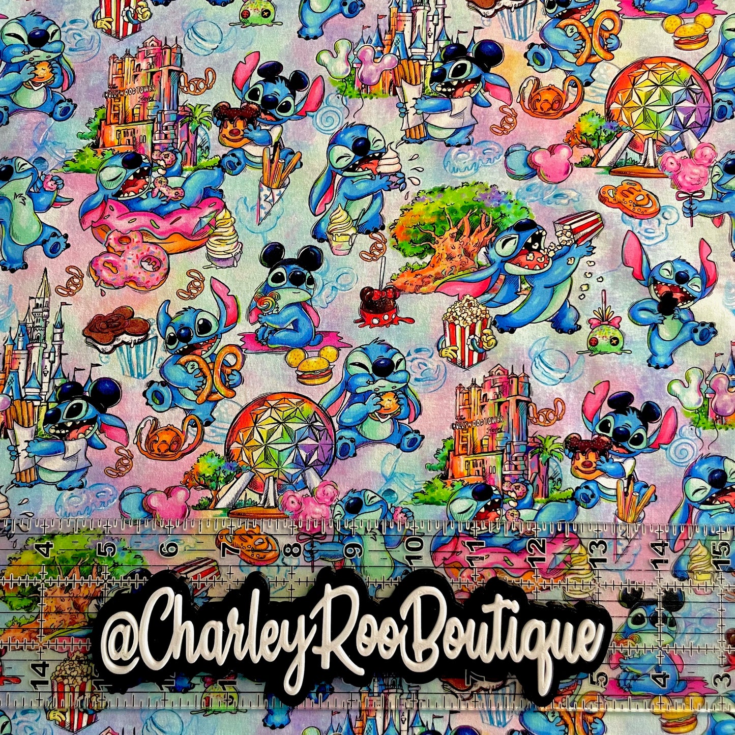 9x14 Tumbler Cut, Custom Fabric, CottonSpandex, High Quality, Tumbler Fabric, Stitch Snack Attack