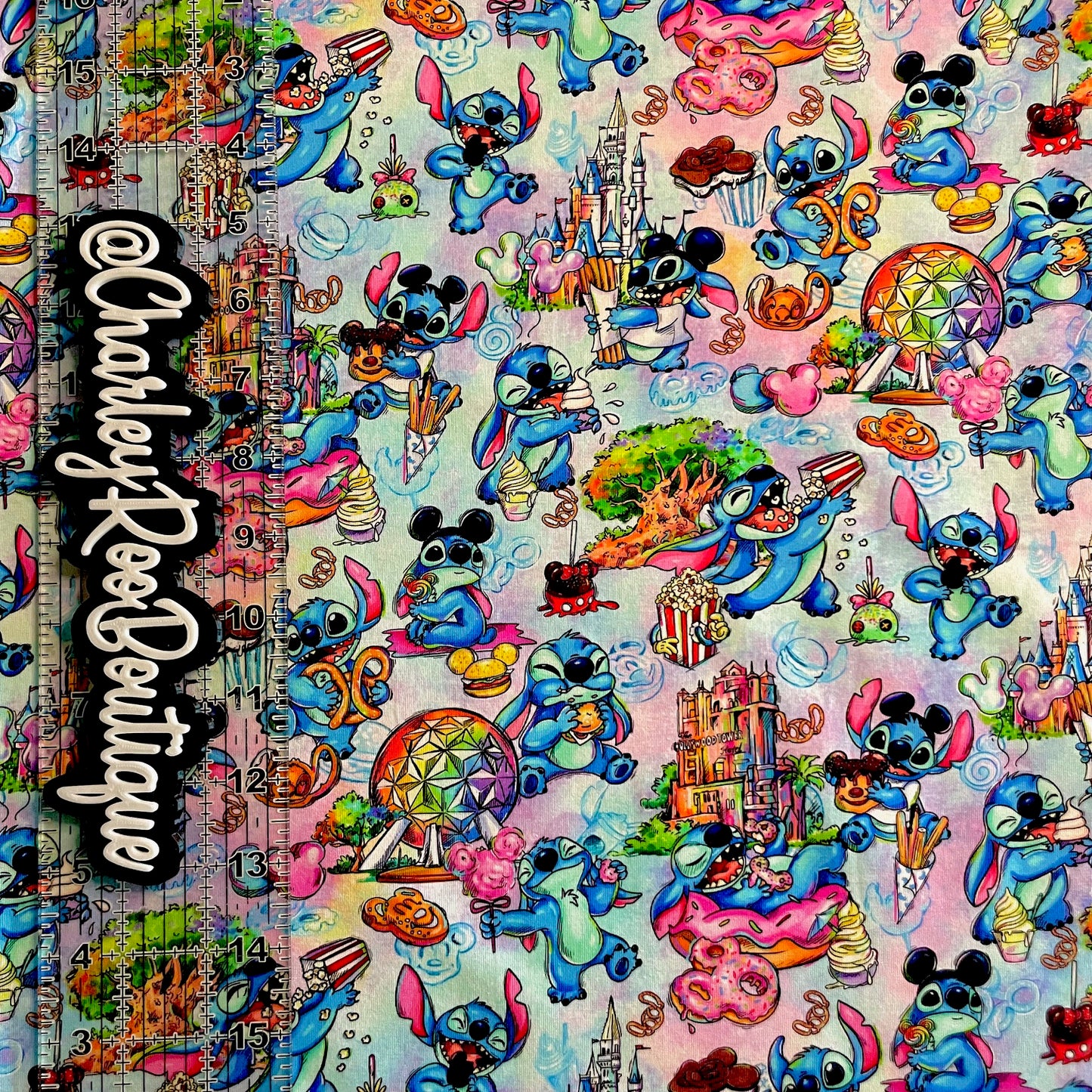 9x14 Tumbler Cut, Custom Fabric, CottonSpandex, High Quality, Tumbler Fabric, Stitch Snack Attack