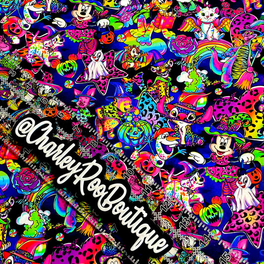 9x14 Tumbler Cut, Custom Fabric, CottonSpandex, High Quality, Tumbler Fabric, Lisa Frank, Disney Halloween