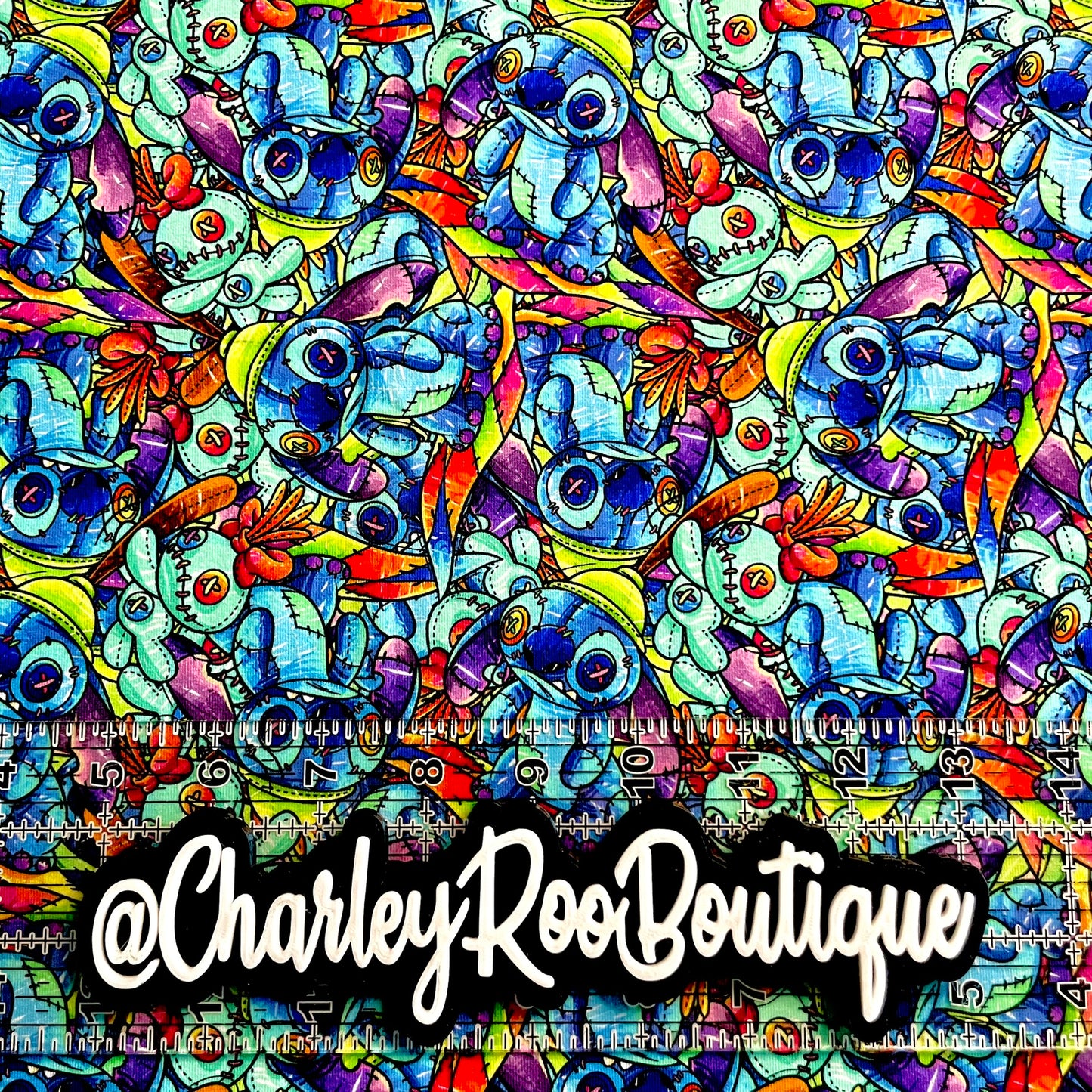 9x14 Tumbler Cut, Custom Fabric, CottonSpandex, High Quality, Tumbler Fabric, Voodoo Stitch & Scrump