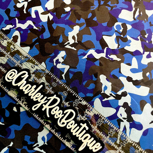 9x14 Tumbler Cut, Custom Fabric, CottonSpandex, High Quality, Tumbler Fabric, Adult, Naughty, Kama Sutra Camo
