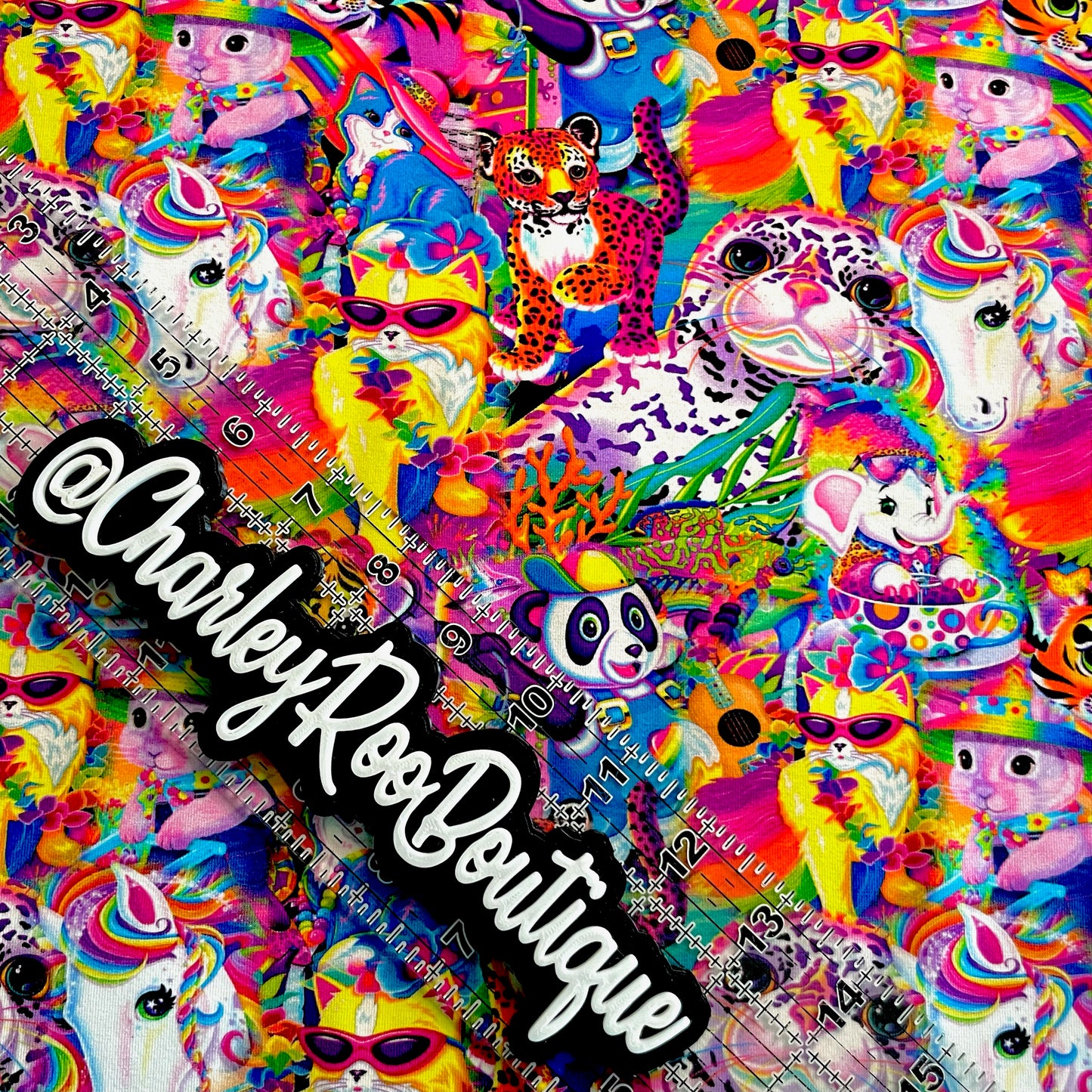 9x14 Tumbler Cut, Custom Fabric, CottonSpandex, High Quality, Mask Cut, Tumbler Fabric, Rainbow, Lisa, Bright, Animals, Frank, Cats, OSP Regular Scale