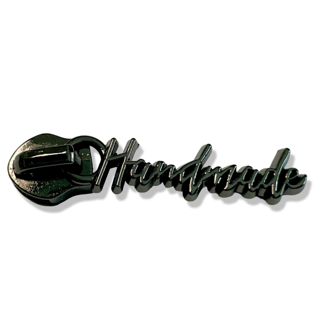 Zipper Pull, Handmade, Gunmetal