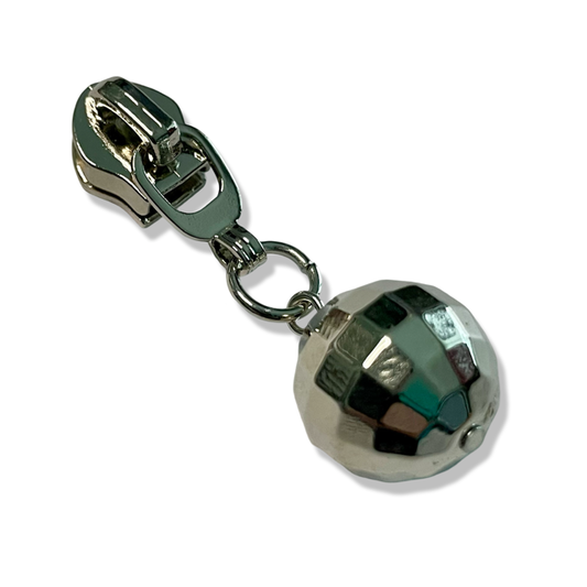 Zipper Pull, Disco Ball, Small