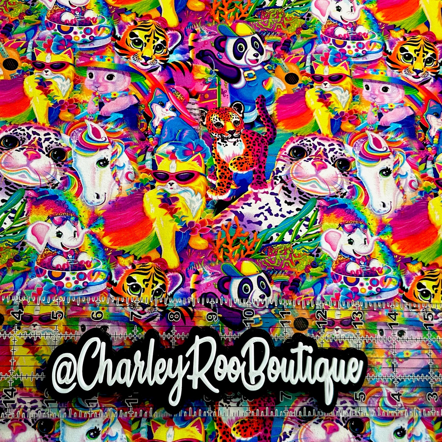 9x14 Tumbler Cut, Custom Fabric, CottonSpandex, High Quality, Mask Cut, Tumbler Fabric, Rainbow, Lisa, Bright, Animals, Frank, Cats, OSP Regular Scale