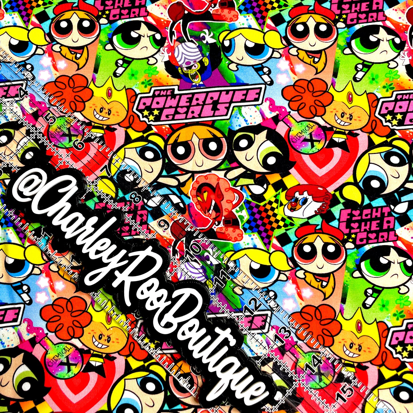 9x14 Tumbler Cut, Custom Fabric, CottonSpandex, High Quality, Mask Cut, Tumbler Fabric, Power Girls Stack, New