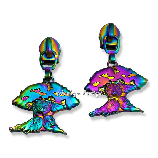 Zipper Pull, Disney Tree, Animal Kingdom, Rainbow Matte