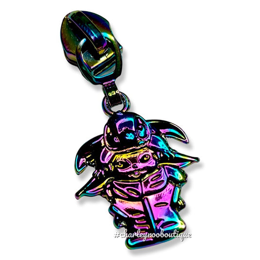 Zipper Pull, Alien Stack, Stitch & Yoda, Rainbow