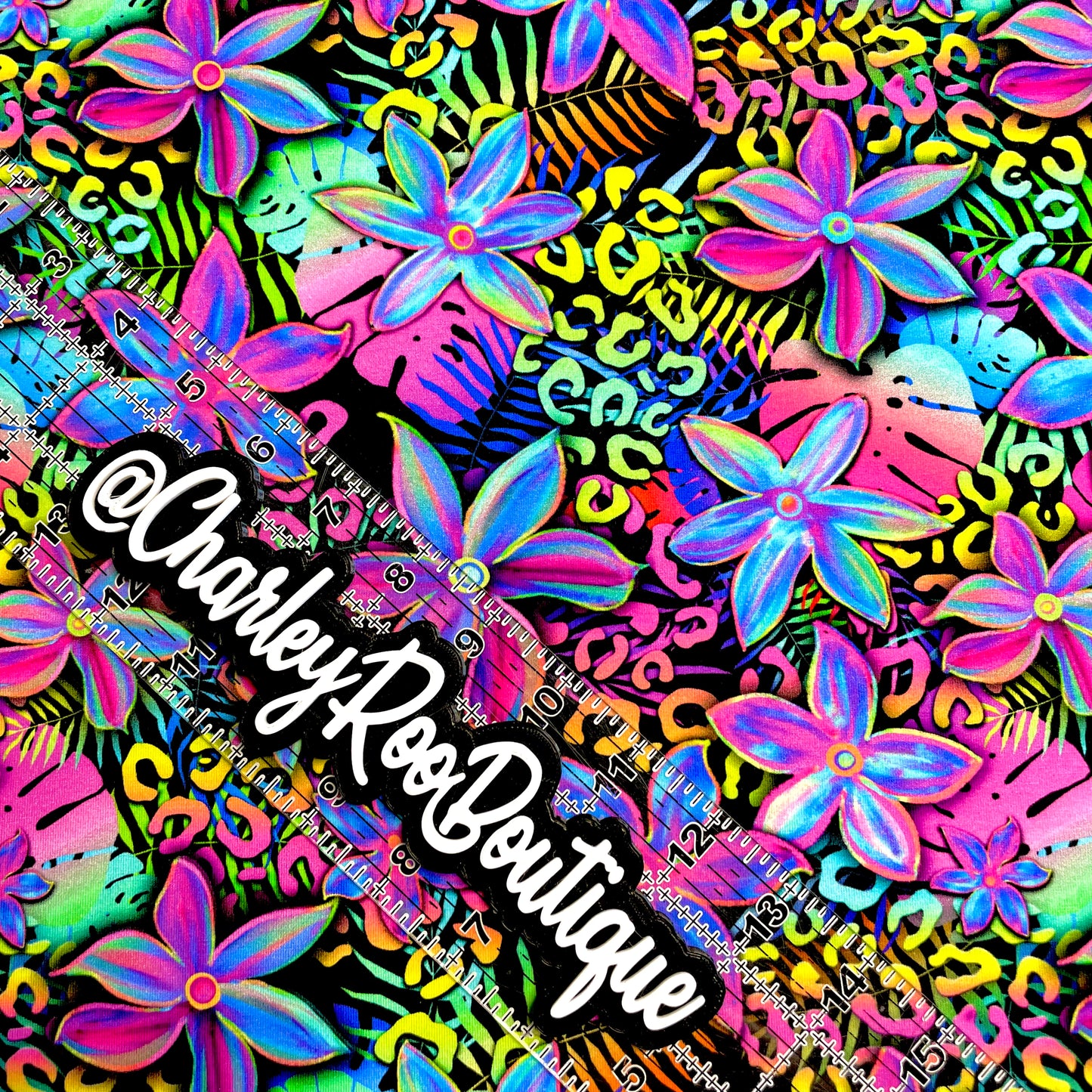 9x14 Tumbler Cut, Custom Fabric, CottonSpandex, High Quality, Mask Cut, Tumbler Fabric, Neon, Tropical Floral, Cheetah