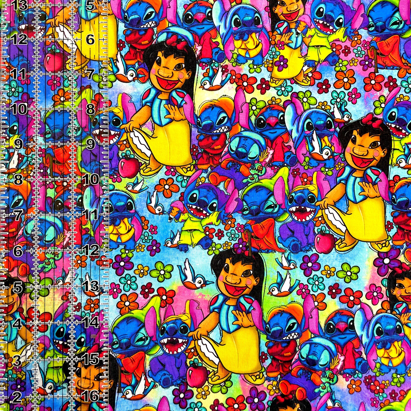 9x14 Tumbler Cut, Custom Fabric, CottonSpandex, High Quality, Mask Cut, Tumbler Fabric, Dwarves, Snow, Seven Stitches, SS