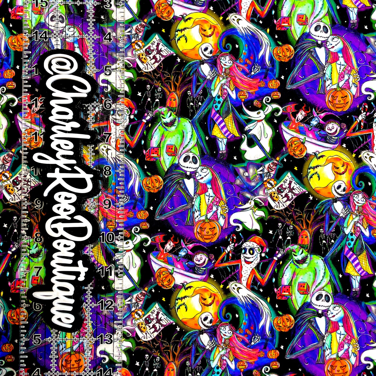 9x14 Tumbler Cut, Custom Fabric, CottonSpandex, High Quality, Mask Cut, Tumbler Fabric, Burton, Skellington, NBC