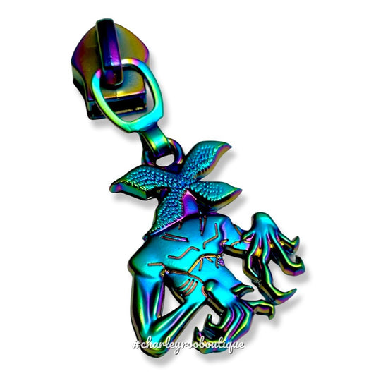 Zipper Pull, Strange Monster, Matte Rainbow